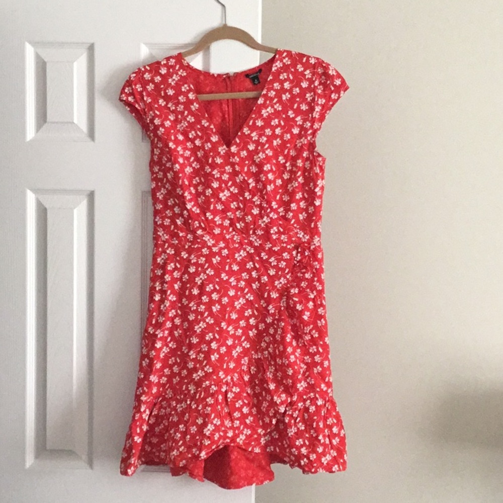 Red Faux Wrap Dress - J.Crew Factory